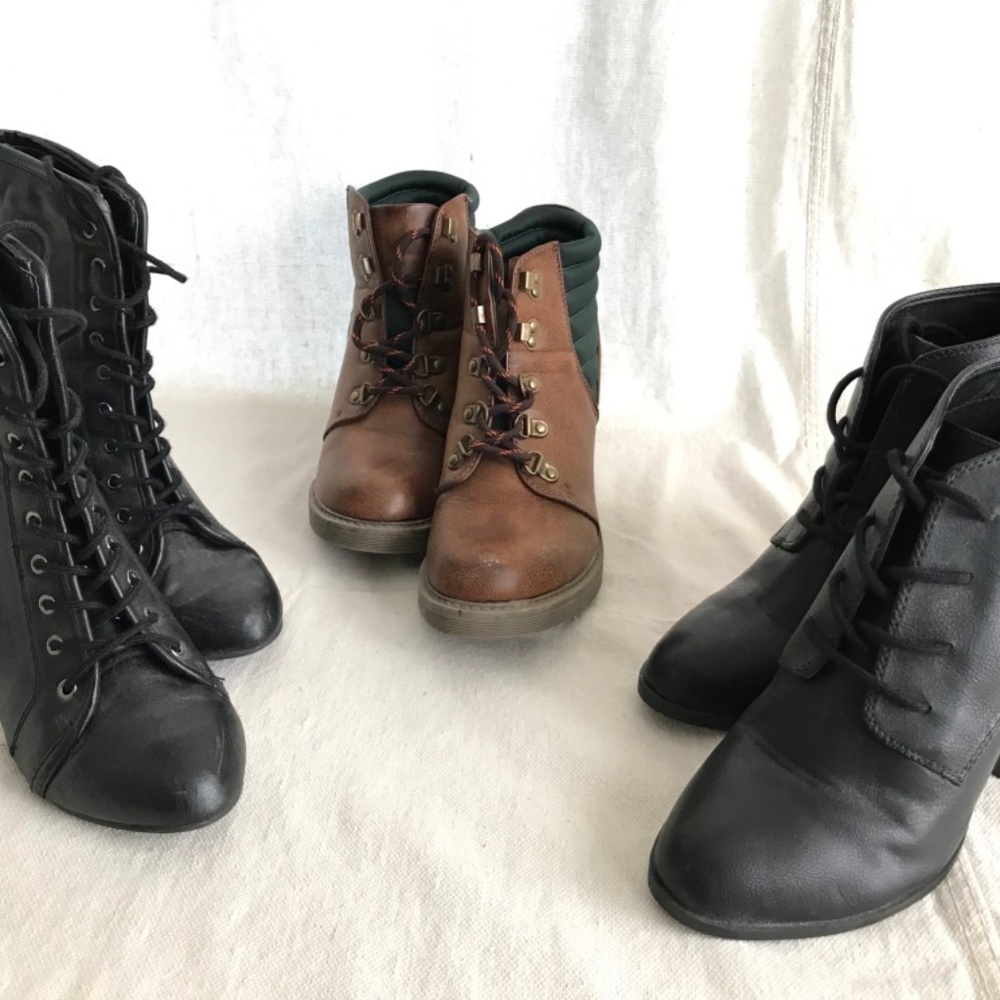 Lot of 3 Women's Ankle Booties